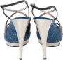 Casadei Pre-owned Leather sandals Blue Dames - Thumbnail 4