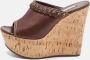 Casadei Pre-owned Leather sandals Brown Dames - Thumbnail 2