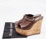 Casadei Pre-owned Leather sandals Brown Dames - Thumbnail 9