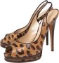 Casadei Pre-owned Leather sandals Brown Dames - Thumbnail 3