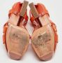 Casadei Pre-owned Leather sandals Orange Dames - Thumbnail 6