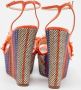Casadei Pre-owned Leather sandals Orange Dames - Thumbnail 5