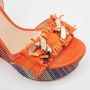 Casadei Pre-owned Leather sandals Orange Dames - Thumbnail 8