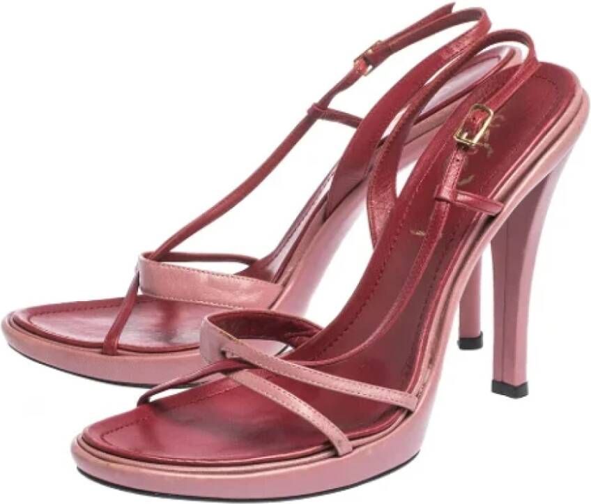 Casadei Pre-owned Leather sandals Pink Dames