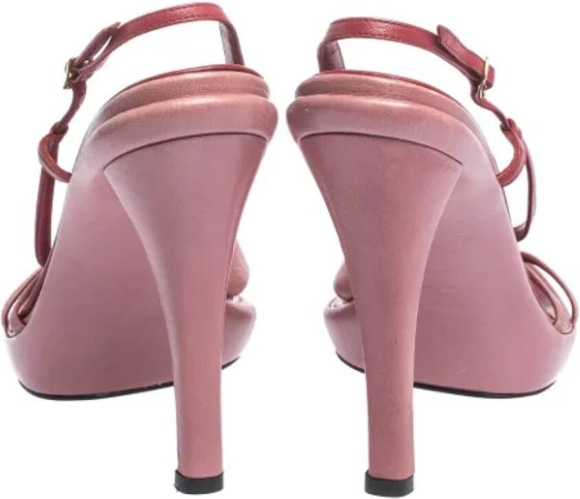 Casadei Pre-owned Leather sandals Pink Dames