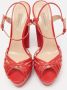 Casadei Pre-owned Leather sandals Red Dames - Thumbnail 3