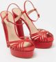 Casadei Pre-owned Leather sandals Red Dames - Thumbnail 4