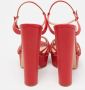 Casadei Pre-owned Leather sandals Red Dames - Thumbnail 5