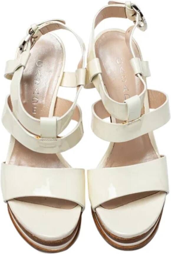 Casadei Pre-owned Leather sandals White Dames