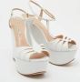 Casadei Pre-owned Leather sandals White Dames - Thumbnail 4