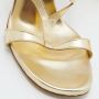 Casadei Pre-owned Leather sandals Yellow Dames - Thumbnail 7