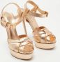 Casadei Pre-owned Leather sandals Yellow Dames - Thumbnail 4