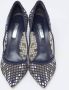 Casadei Pre-owned Mesh heels Blue Dames - Thumbnail 3