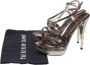 Casadei Pre-owned Plastic sandals Brown Dames - Thumbnail 7