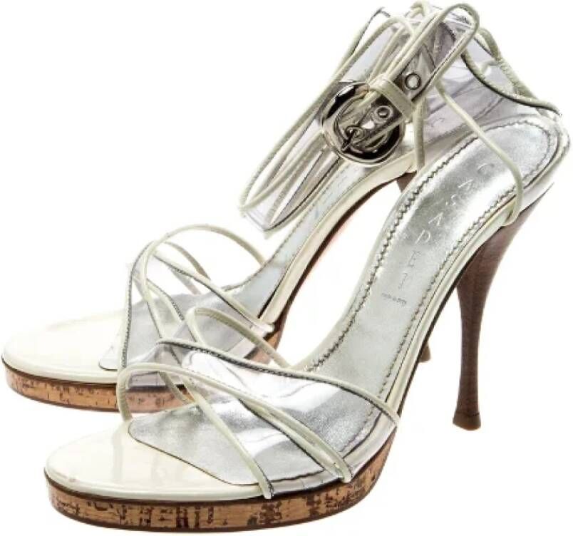 Casadei Pre-owned Plastic sandals White Dames
