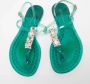 Casadei Pre-owned Rubber flats Green Dames - Thumbnail 3