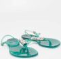 Casadei Pre-owned Rubber flats Green Dames - Thumbnail 4