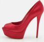 Casadei Pre-owned Satin heels Red Dames - Thumbnail 2