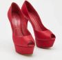 Casadei Pre-owned Satin heels Red Dames - Thumbnail 4