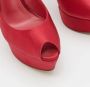 Casadei Pre-owned Satin heels Red Dames - Thumbnail 7