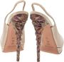 Casadei Pre-owned Satin sandals Beige Dames - Thumbnail 4