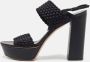Casadei Pre-owned Satin sandals Black Dames - Thumbnail 2