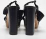Casadei Pre-owned Satin sandals Black Dames - Thumbnail 5