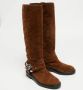 Casadei Pre-owned Suede boots Brown Dames - Thumbnail 4