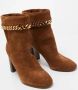 Casadei Pre-owned Suede boots Brown Dames - Thumbnail 4