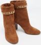 Casadei Pre-owned Suede boots Brown Dames - Thumbnail 4