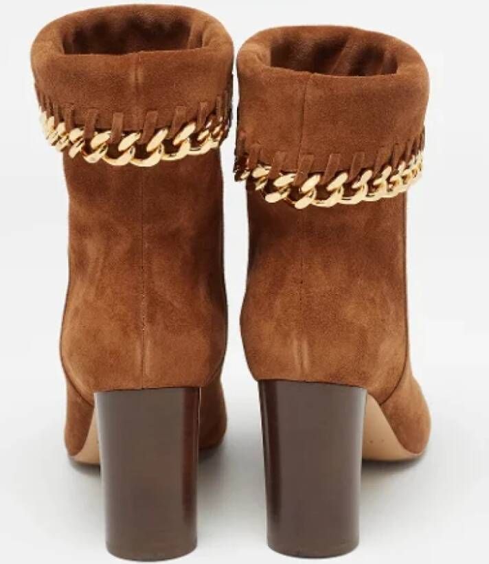 Casadei Pre-owned Suede boots Brown Dames