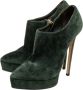 Casadei Pre-owned Suede boots Green Dames - Thumbnail 3