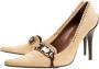 Casadei Pre-owned Suede heels Beige Dames - Thumbnail 4