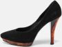 Casadei Pre-owned Suede heels Black Dames - Thumbnail 2