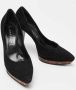 Casadei Pre-owned Suede heels Black Dames - Thumbnail 4