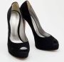 Casadei Pre-owned Suede heels Black Dames - Thumbnail 4