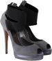 Casadei Pre-owned Suede heels Gray Dames - Thumbnail 3