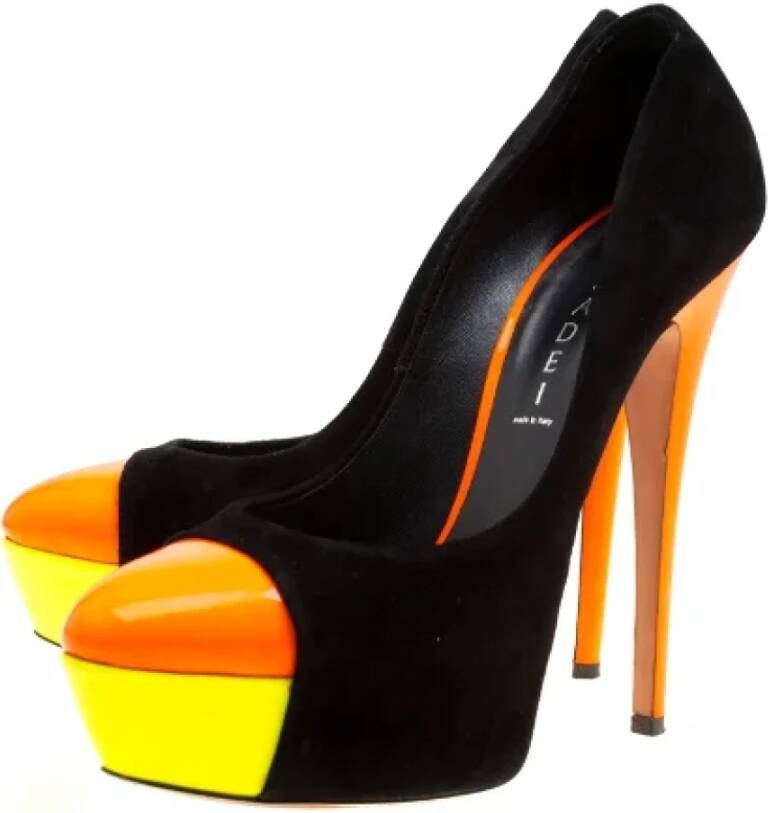 Casadei Pre-owned Suede heels Multicolor Dames