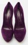 Casadei Pre-owned Suede heels Purple Dames - Thumbnail 3