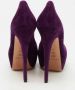 Casadei Pre-owned Suede heels Purple Dames - Thumbnail 5