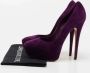 Casadei Pre-owned Suede heels Purple Dames - Thumbnail 9