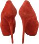 Casadei Pre-owned Suede heels Red Dames - Thumbnail 4