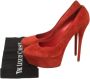 Casadei Pre-owned Suede heels Red Dames - Thumbnail 7
