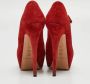 Casadei Pre-owned Suede heels Red Dames - Thumbnail 5