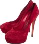 Casadei Pre-owned Suede heels Red Dames - Thumbnail 2