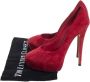 Casadei Pre-owned Suede heels Red Dames - Thumbnail 4