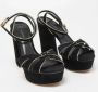 Casadei Pre-owned Suede sandals Black Dames - Thumbnail 4