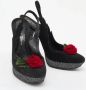 Casadei Pre-owned Suede sandals Black Dames - Thumbnail 4
