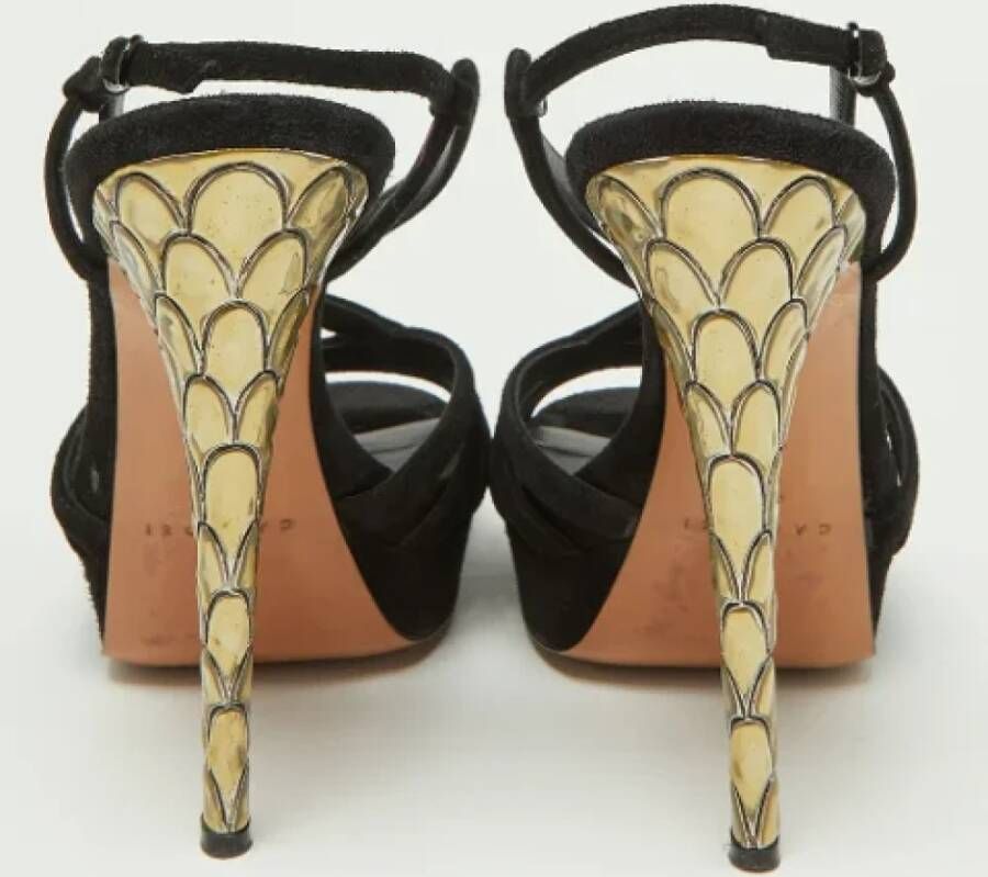 Casadei Pre-owned Suede sandals Black Dames