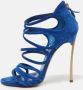 Casadei Pre-owned Suede sandals Blue Dames - Thumbnail 2